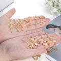 Trendy Waterproof New Design Stainless Steel Gold Plated 18K Month Birth Flower Necklaces For Birthday
