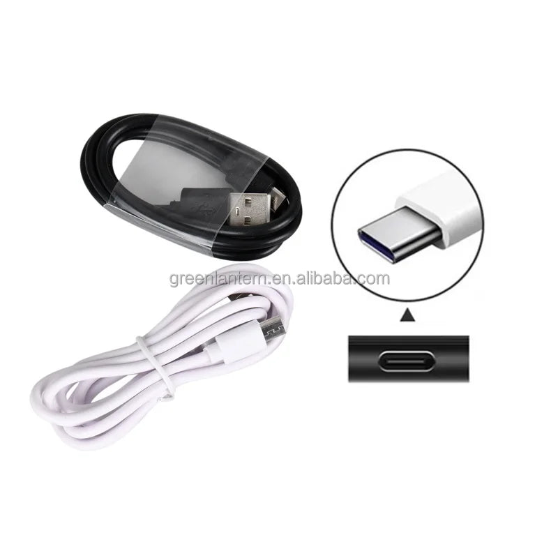 USB C Data Cable USB-A Male to Type-C Fast Charging Data Transmission 25/30/50cm Type C 1M PVC Cable