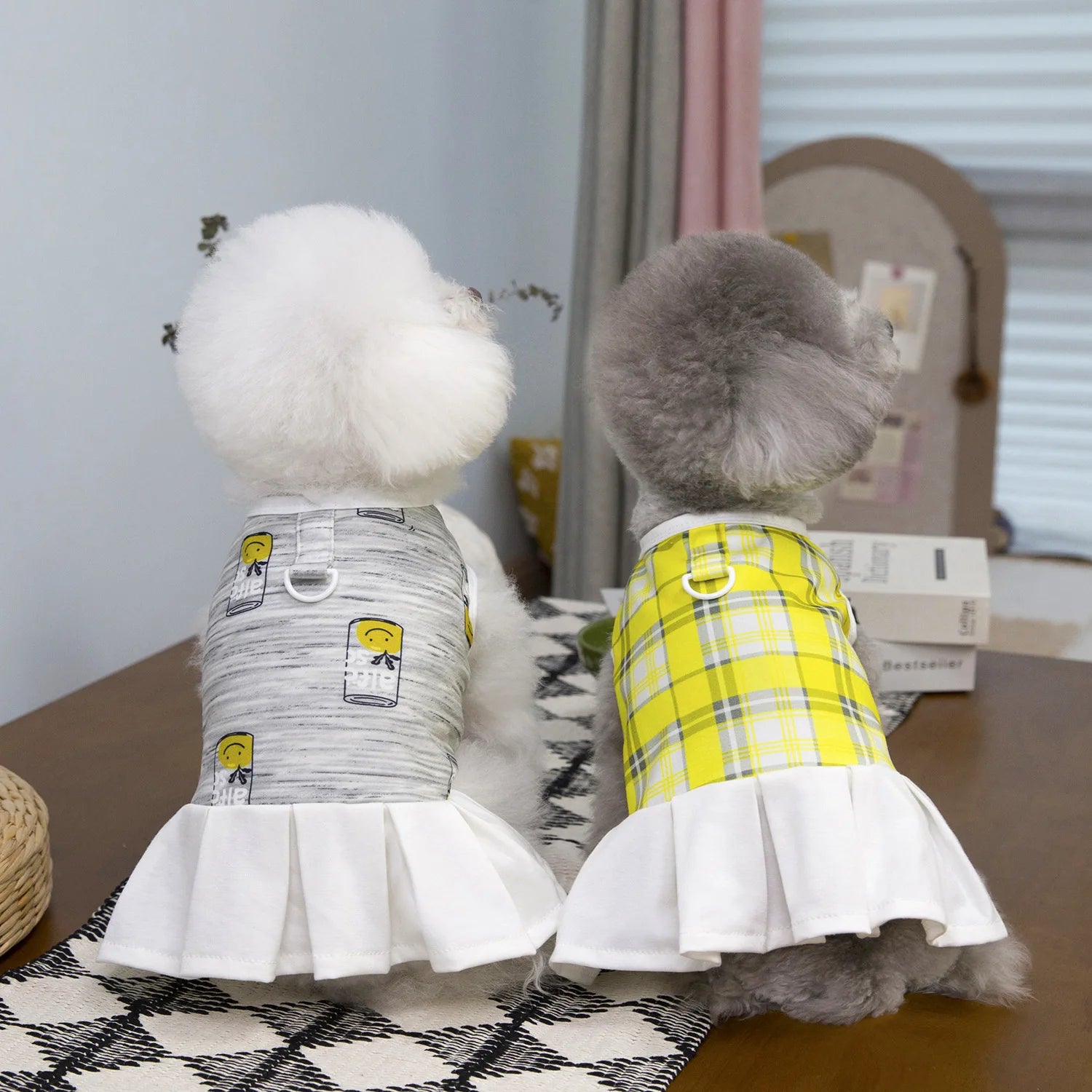 OEM ODM New Spring Summer Dog Clothes Teddy Bear Skirt with Floral Print Modern Style Polyester Pet Accessories Wholesale Offer