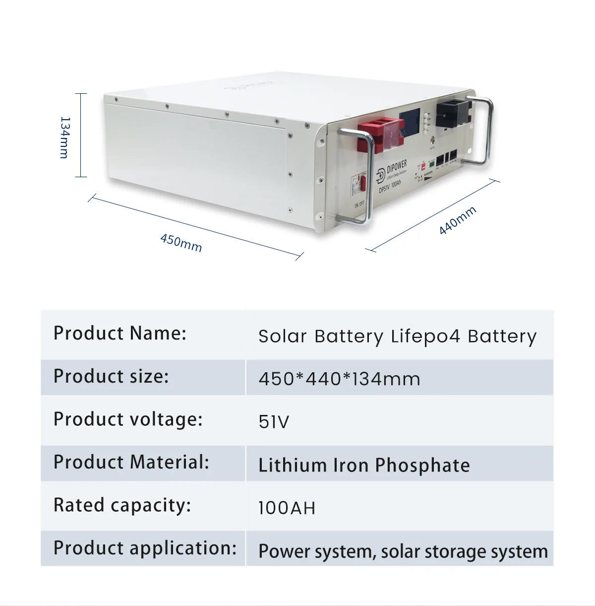 Reliable 51.2V 100Ah Tower Battery LiFePO4 Custom Branding Energy Storage Product Genre Battery Boxes & Racks