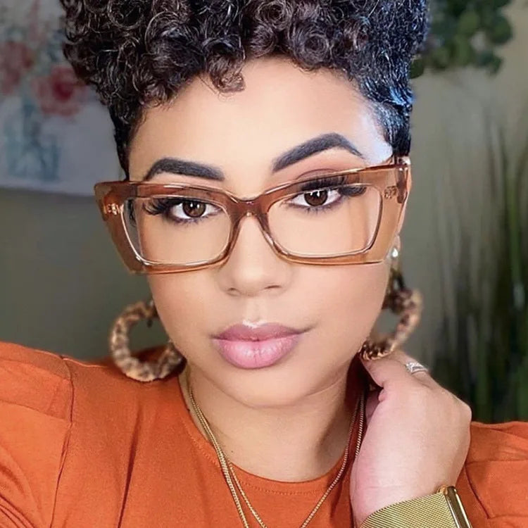 DL Glasses Square Cat Eye Reading Glasses Blue Light Blocking Women Fashion Rectangle Brand Designer Cateye Eyeglasses Frames