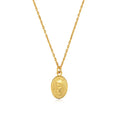 New Classic 925 Sterling Silver Fashion Simple Personality Oval Virgin Mary Pendant Necklace Jewelry For Gift