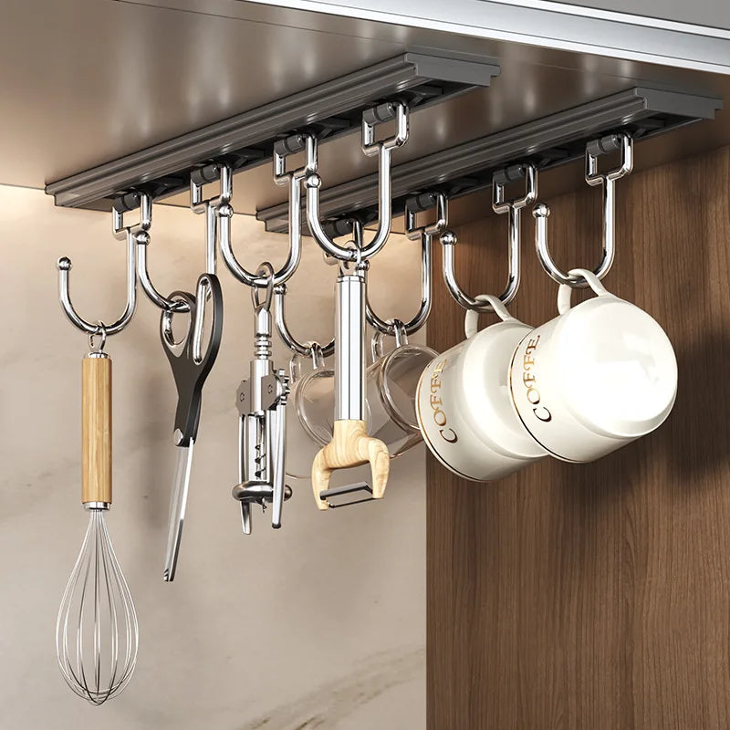Wall-Mount Adhesive Sticky Hanger Strong Hooks Bathroom Kitchen Wall  Waterproof Hook Wall Mounted Kitchen Hook Rack