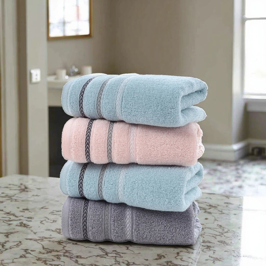 Satin File Cotton Towel  Wholesale Absorbent Household Towel Soft Thickening