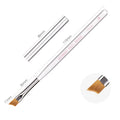 Wholesale Price French Brush with PET Nylon Hair and Clear Acrylic Handle High Quality Nail Art Brush for Nail Salon Use BW6-18