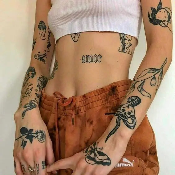 Custom Self Designs Temporary Semi-permanent Manhood Tattoo Realistic Look That Lasts 2 Weeks