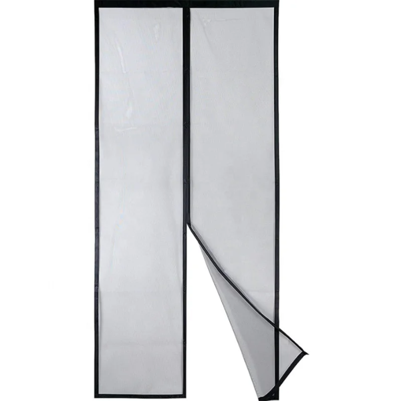 Modern Automatic Closing Magnetic Polyester Insect Resistant Washable Door Window Door Curtains for Home Building Apartment