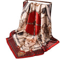 Women's Scarf Custom Silk Twill Hand Rolled Machine Satin Silk New Fashion Digital Printed Muslim Headscarf Hijab for Women