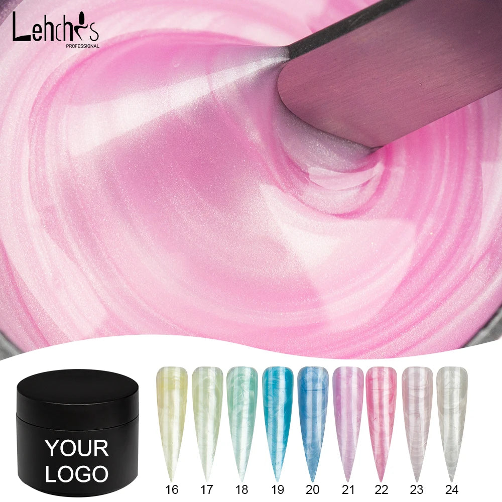 Lehchis Hema Free Builder 20 Colors OEM ODM  Nail in UV Hard Gel Nails Building Gel Uv Kit Nail Art Acryl Gel Set