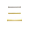 Vintage 14K Gold Filled Rectangular Bracelet Bar Connector Engrave Available Jewelry Bar Pendant