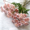 Cheap 5 Heads Wedding Home Decoration Silk Snow Lotus Artificial Flowers for Sale