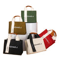 Ladies Tote Bags Fashion Letter Canvas Female Hand Bag Casual Large Capacity Adjustable Strap Portable for Weekend Vacation