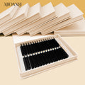 Abonnie Handmade Fan Lash Extensions Matte Dark Black Volume Lash Extensions Cashmere Matte Lash Extensions Trays