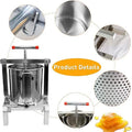 Stainless Steel Household Manual Honey Presser Beeswax Extractor New Condition Beekeeping Tool