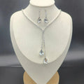 DAIHE Luxury Set-3366 Teardrop Shiny Wedding Claw Chain Dinner Set Necklace & Earring Set for Gift
