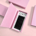 Volume Silk Lash Trays Natural Black Hand Made Korean PBT Fiber Natural Long Eyelashes