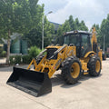 TOSH 4x4 Diesel Engine EPA Euro 5 Cummins 50HP 76KW 92HP 100HP Hydrostatic Transmission Joystick Control Backhoe Loader