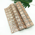 Wholesale Transparent Square Crystal Mesh Flatback Adhesive Clothing Accessories Crystal Rhinestone Fabric
