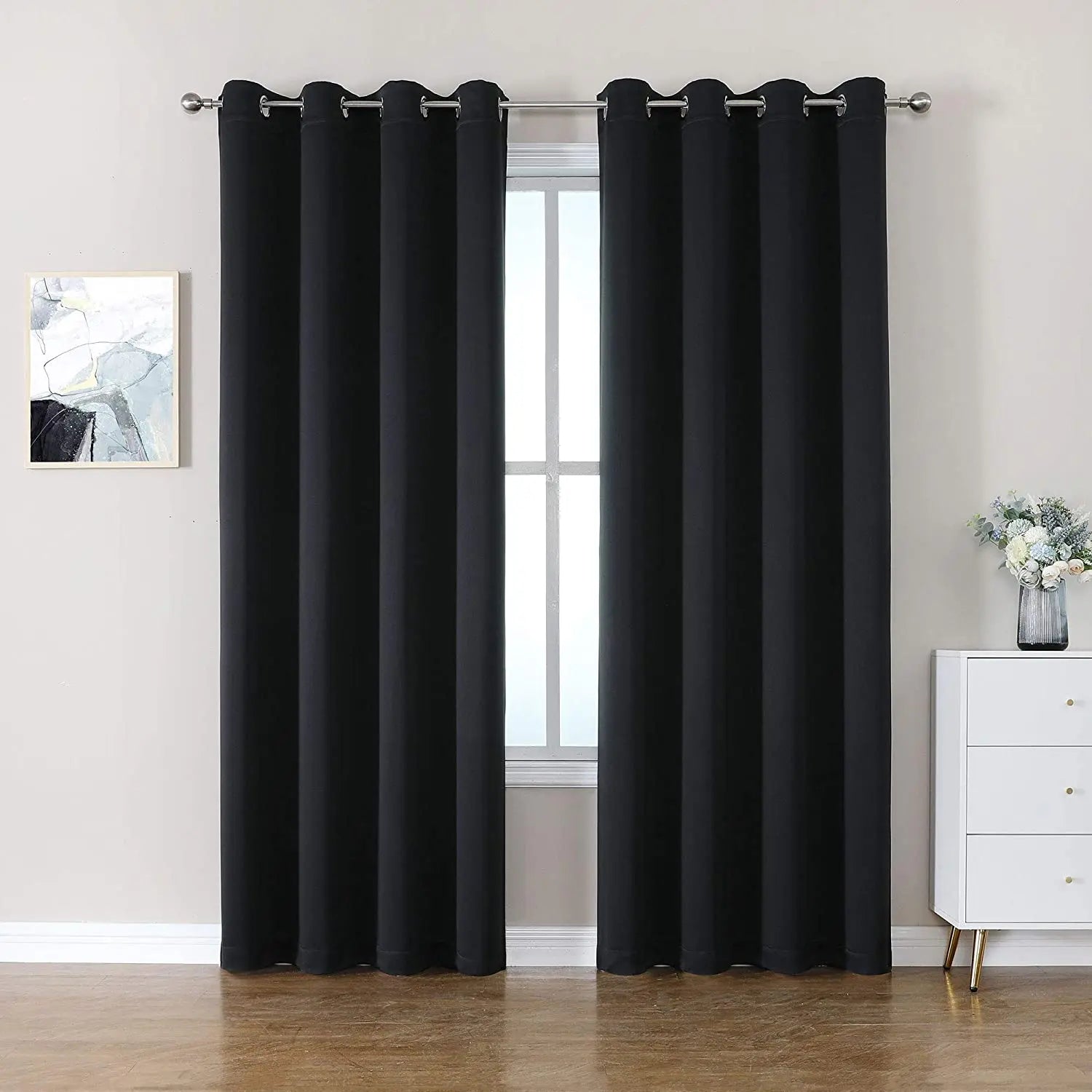 Hot Selling 100% Polyester Ready Made One Piece Blackout Curtains