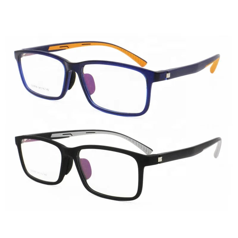 Drop Ship TR90 Combined Silicone Dual Colors Rectangle Optical Glasses Frame Nosepads Unisex Oval Durable Teenagers 20058 Sports