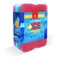 HomeTimes 4 Pack Reusable and Non-Toxic Cold Packs - Portable Eco-Friendly for Lunch & Camping Trips Leak-Proof Colorful