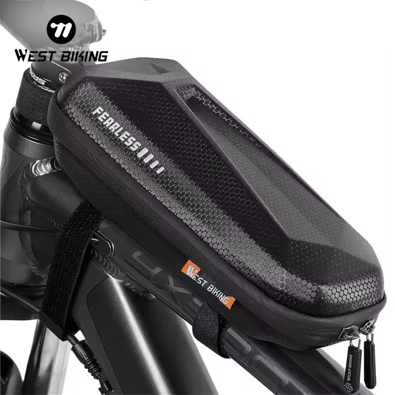 WEST BIKING Portable Bicycle Front 1-1.5L Compression Bag Waterproof EVA Hard Shell Road Bike Bag with Big Space
