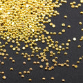 Hisenlee Wholesale 2MM Gold Silver Alloy Luxury Loose Rhinestone Woman Nail Art Decorations Glue on Flat Base Dot 10000Pcs/Bag