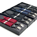 3.5*120cm Fashion Suspenders PU Leather 4 Clips Brace Male Vintage Casual Wedding Party Trousers Strap Husband's Gift