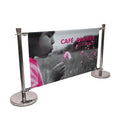 Stainless Steel Outdoor Cafe Banner Retractable Security Stanchions
