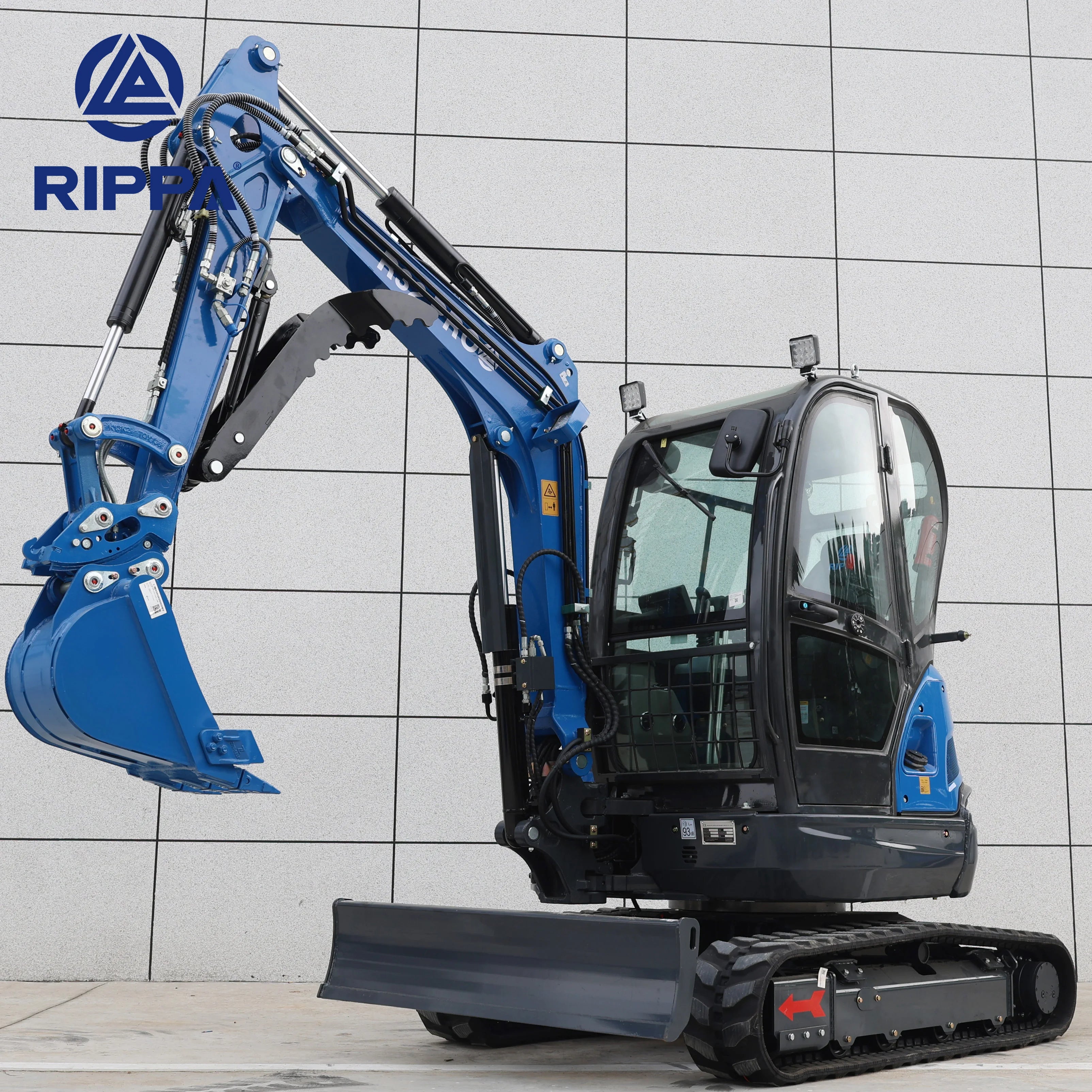 Agricultural Mini Excavator 3 Ton 3.5 Ton Kubota Engine Mini Excavator Small Escavadeira with Side Swing