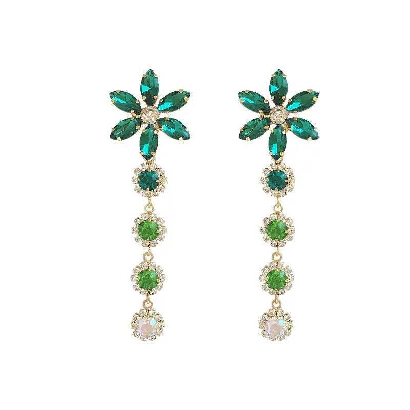 Cubic Zirconia Wedding Earrings for Brides Bridesmaids Dangling Earrings Crystal Drop Earrings for Women Jewelry Gifts