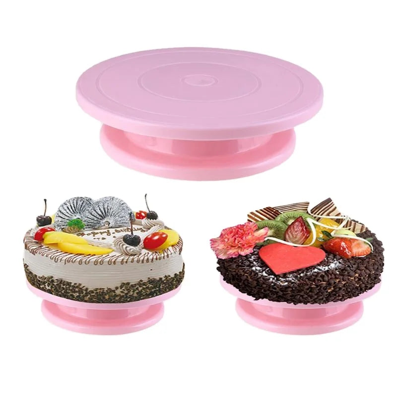 BPA Free Hot Selling Anti-Slip 12 Inch Rotating Cake Stand Baking Tools  Cake Turning Table for Cake Decorating