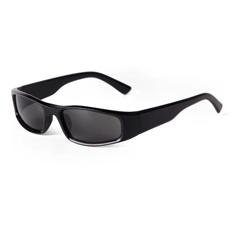 STY77361H Trend Vintage Y2K Rectangle Sports Sunglasses Black Frame Men Retro Sun Glasses Women Wholesale UV400 Cycling Shades