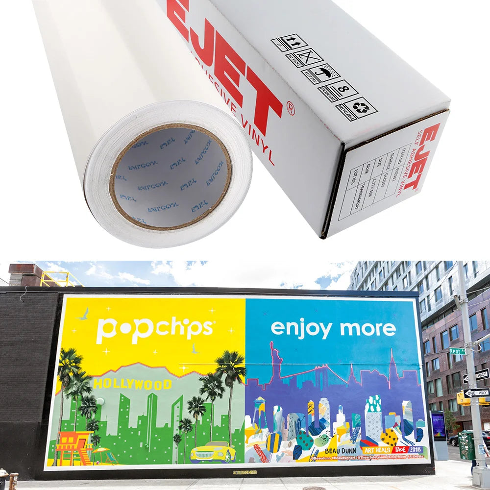 Self Adhesive Vinyl PVC Film Digital Printing Eco/solvent Printing Material Advertisement clear Removable Self Adhesive Vinyl