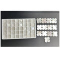HQ Gems 13x13x2mm Four Leaf Clover Stones Hight Quality White Color Mother of Pearl Shell for VC Jewelry