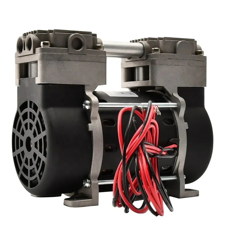 130W Silent Vacuum Suction Pump Oilless Piston Vacuum Pump Mini Small Pump Vacuum for Sealing Package Machine