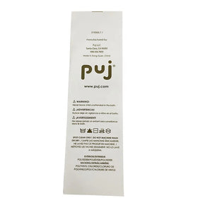 100% Polyester Custom Printed Satin Clothing Wash Care Label Premium Garment Tags for Personalized Clothing Care Instructions