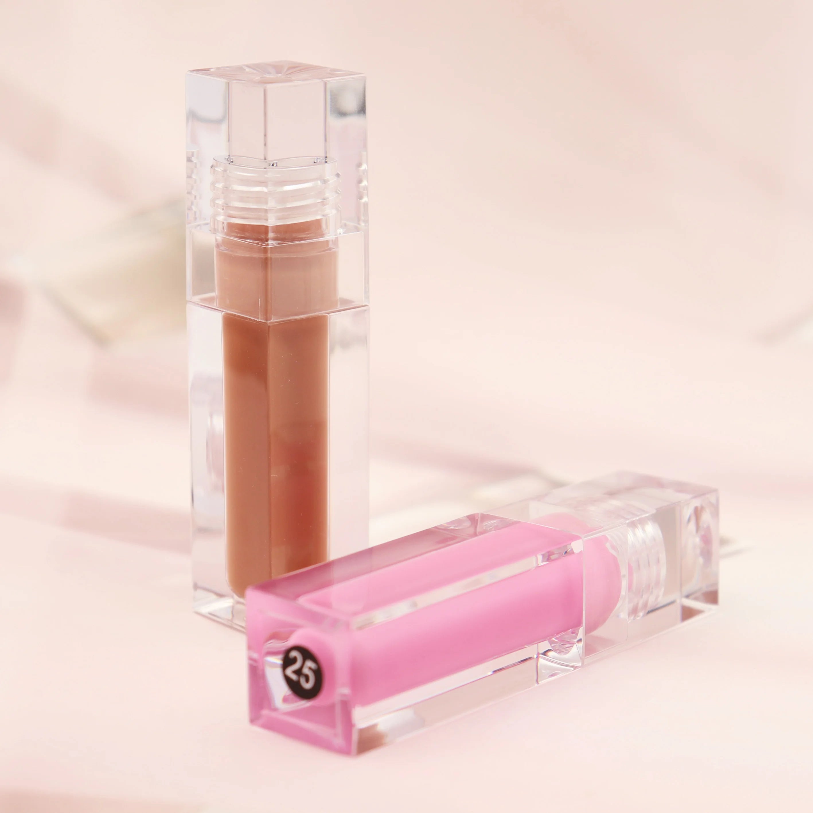 Custom Your Own Colors Lip Gloss Waterproof Matte Glossy Shimmer Lipstick Long Lasting Mineral Makeup in Box