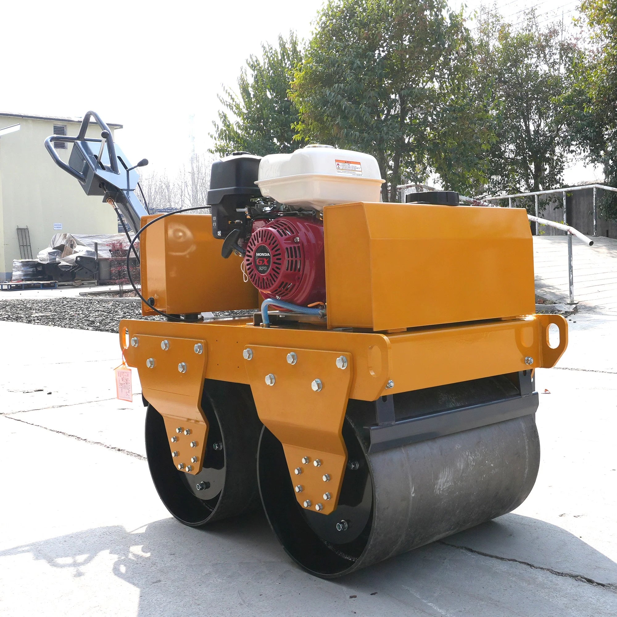 Double Drum Mini Road Roller Compactor Machine 325KG0.3 Ton Road Roller for Sale