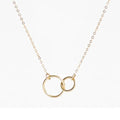 GN164 14K Gold Filled Infinity Necklace Personalized Dainty Choker Minimalism Tarnish Resistant Jewelry Necklace for Women