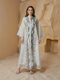 2026 Dubai Custom Luxury Multi Color Muslim Abaya Set Sheer Fabric Sequin Snake Pattern Modest Long Dress