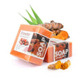 OEM Private Label 100% Natural Organic Plant Handmade Soap Face Acne Pimple Removing Turmeric Bath Soap Bar
