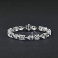 925 Sterling Silver Water Droplet Geometric Shape Bracelet for Women Classic Orthodox Charm Bracelets Zircon for Gifts Parties