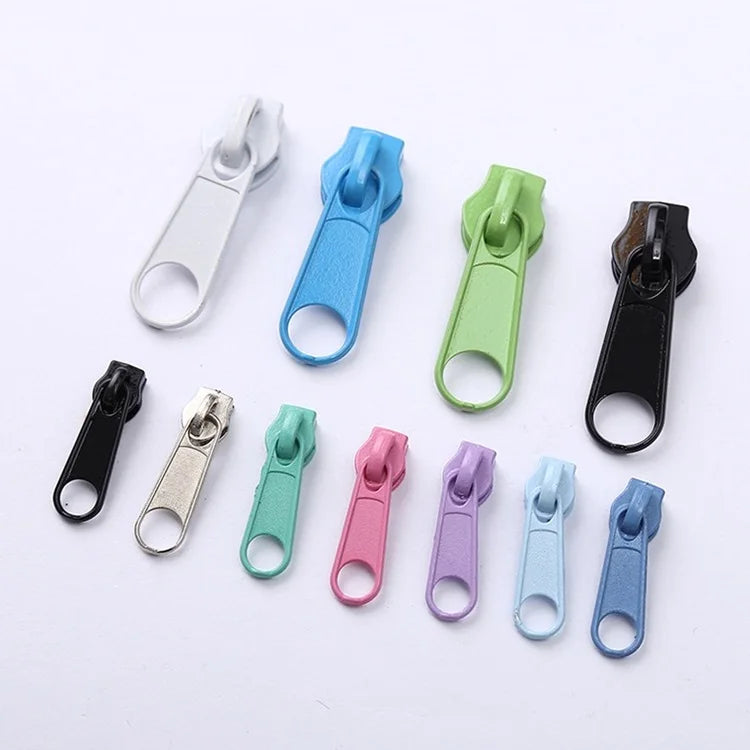 Wholesale Nylon Coil Zipper Slider DIY Zipper Puller Head for Sewing Purse Garment