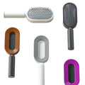 Portable Professional Compact Cushioned Hairdressing Brush Home Haircare Featuring Rotating Cleaning Comb Nylon Material Box