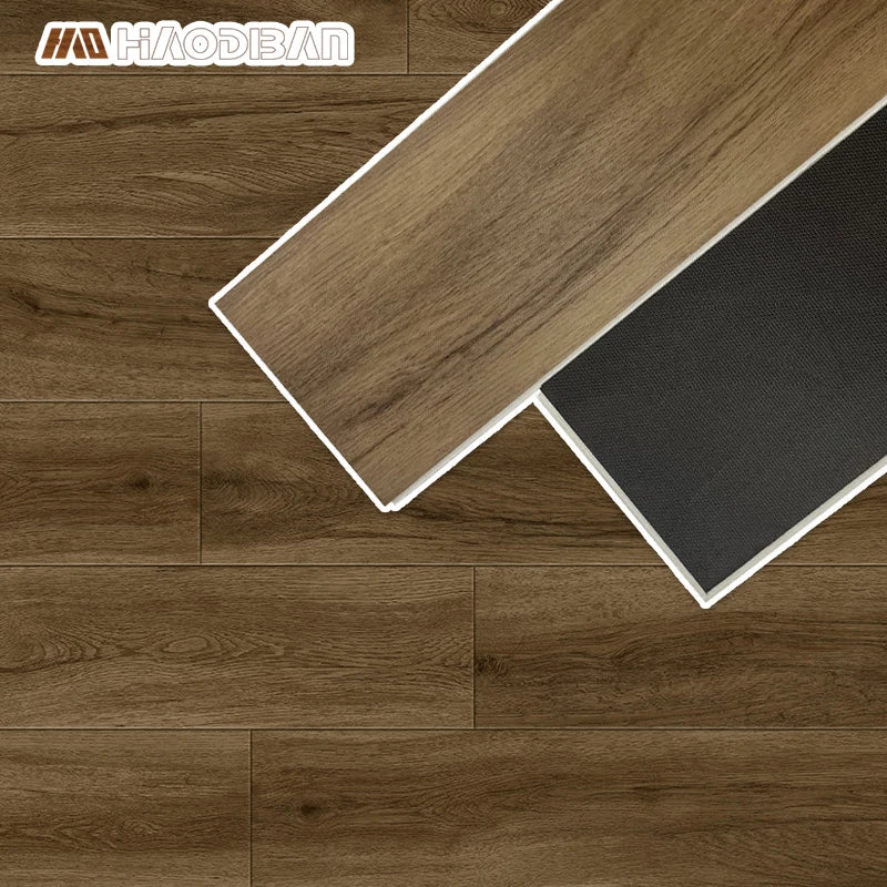 Sound Reduction 100% Waterproof Wood Texture Click Vinyl Spc Flooring 4mm with 1mm Ixpe Padding for Hotel Room