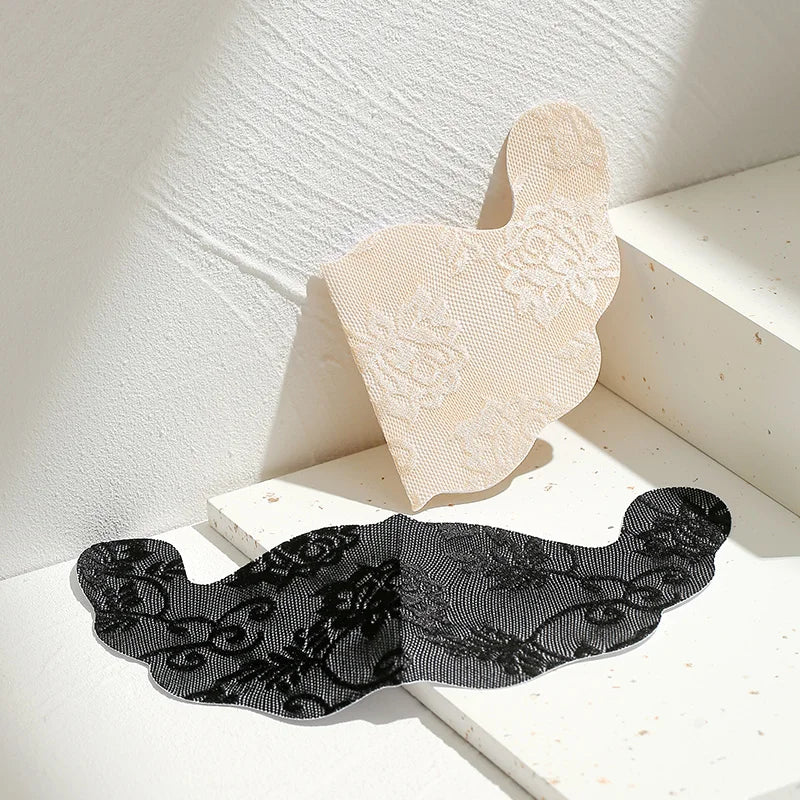 Wholesale Extra Large U-Shaped Breast Lift Seamless Disposable Black Lace Adhesive Bra for Lady Breast Lift up Bra Sticker