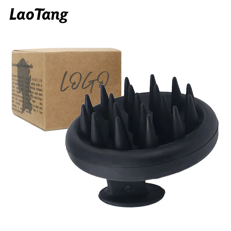 Compact Silicone Scalp & Body Massage Brush Comb Cushioned Vent Shampoo Hair Washing Shower Bath Spa Massager Brush