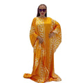 New Arrival Free Turkey Ladies Dresses for African Ladies Rayon African Print Dresses Modest Printing Afghan Dress