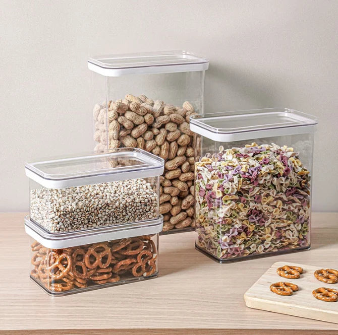 BPA Free Cereal Storage Dry Food Containers Kitchen Organizers Pantry Organizer Bin